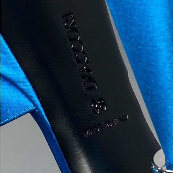 D'Accori Sienna Satin Platform Mules size 36 - Picture 14 of 14